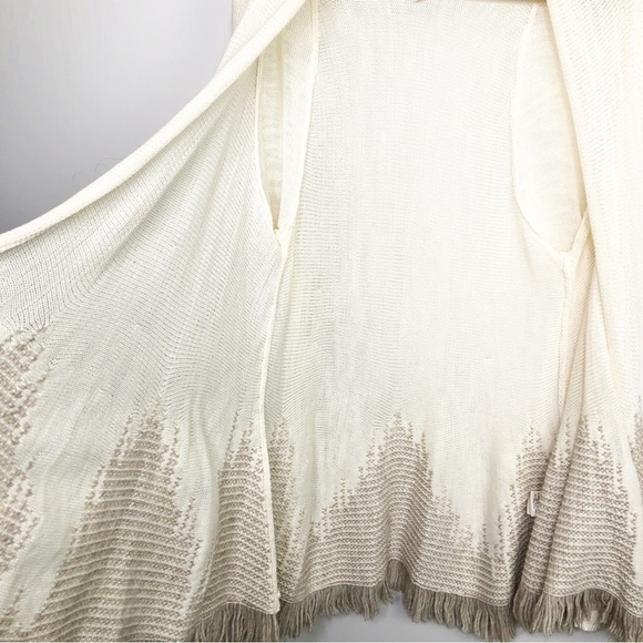 MOTH by Anthropologie Nevis Cream, open closure duster cardigan - Picture 5 of 16